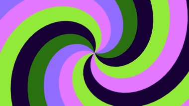 Dinamik bir hareketle dönen parlak renklerle büyüleyici bir spiral desen.