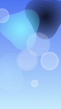 Mavi eğimli arkaplanda bulanık bokeh ışıkları