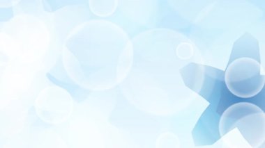 Beyaz soyut şekilli bulanık mavi arkaplan