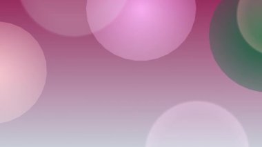 Şeffaf kabarcıklı yumuşak pembe ve yeşil gradyan