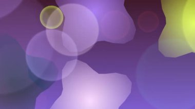 Yumuşak renkleri ve gradyan arkaplanı olan soyut şekillerin canlandırılmış videosu