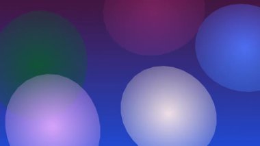 Mavi gradyan arkaplan geçişi üzerinde canlı küreler pürüzsüzce
