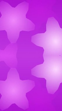 Mor arkaplanda beyaz yıldız şekillerinin videosu