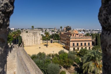 Kızıl Saray Palacio de Villavicencio, Alczar de Jerez de la Frontera, Cadiz, Endülüs, İspanya
