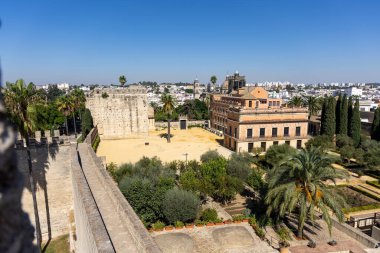 Kızıl Saray Palacio de Villavicencio, Alczar de Jerez de la Frontera, Cadiz, Endülüs, İspanya