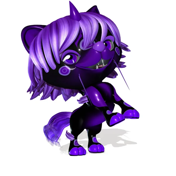 3D Rendered şirin fantezi evde beslenen hayvan