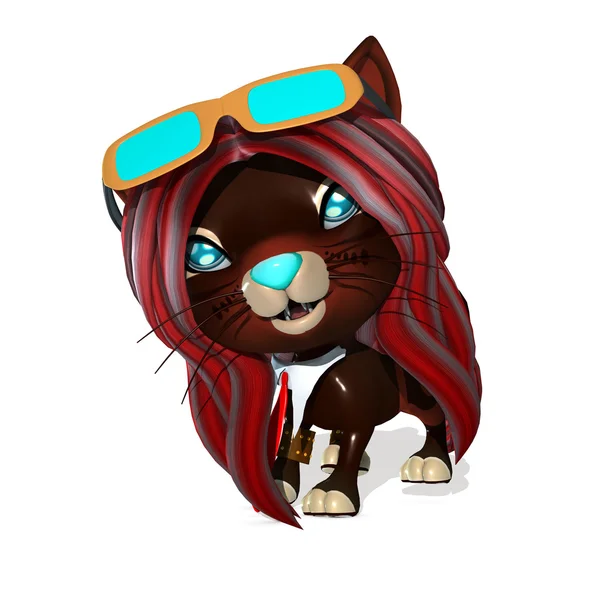 3D Rendered şirin fantezi evde beslenen hayvan