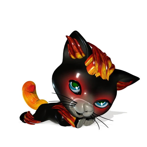 3D Rendered şirin fantezi evde beslenen hayvan