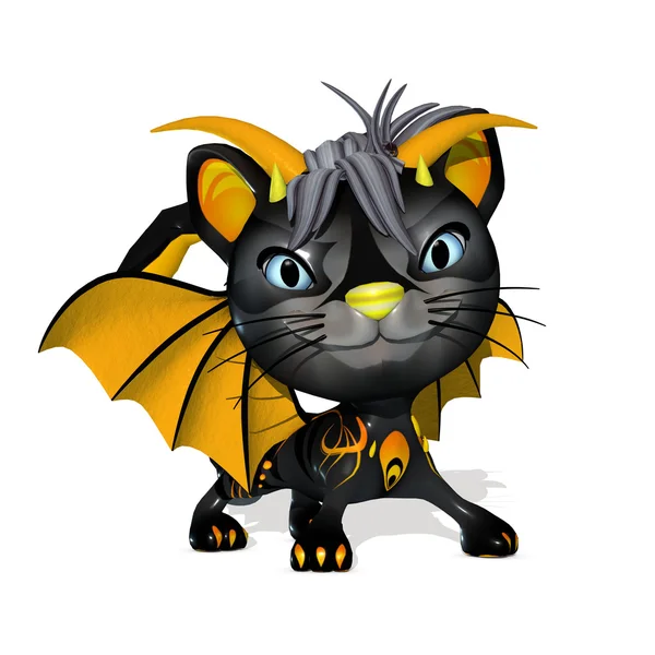 3D Rendered şirin fantezi evde beslenen hayvan