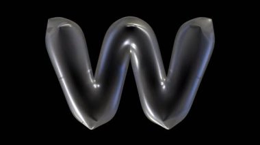 Parlak metalik nesne siyah arkaplanda yılan şekli oluşturuyor.