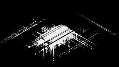 Soyut siyah beyaz dijital sanat tasarımı