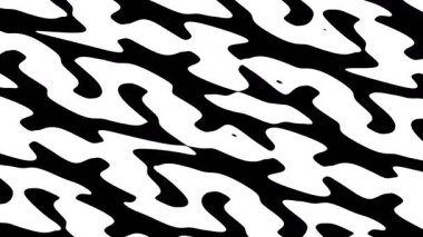 Siyah ve beyaz soyut kamuflaj desen tasarımı