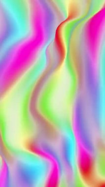 Dalgalı renkleri gösteren canlı holografik arkaplan.