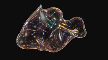 Canlı renkler ve metalik parıltılar dijital görüntüler için bir dizi dalgalı sıvı patern ile çarpışıyor.