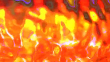 Erimiş, yanardöner metal görünümünü taklit eden dalgalı dijital dokularda çok renkli bir yolculuk..