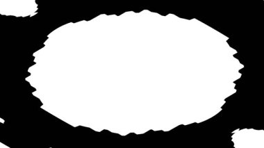 Siyah ve beyaz şekillerin soyut animasyonu