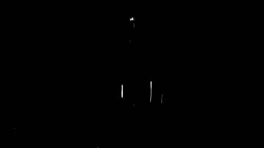 Siyah ve beyaz şekillerin soyut animasyonu