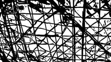 Siyah ve beyaz şekillerin soyut animasyonu