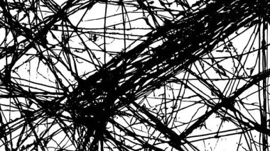 Siyah ve beyaz şekillerin soyut animasyonu