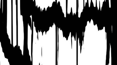 Siyah ve beyaz şekillerin soyut animasyonu