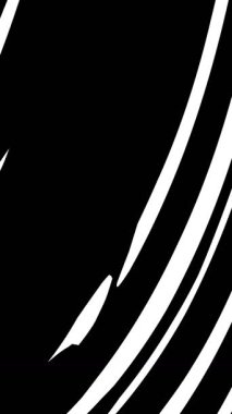 Siyah ve beyaz şekillerin soyut animasyonu