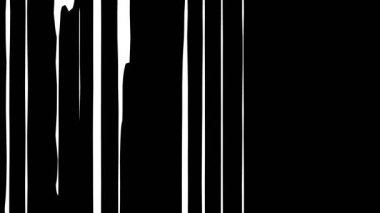 Siyah ve beyaz şekillerin soyut animasyonu