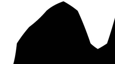 Siyah ve beyaz şekillerin soyut animasyonu