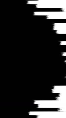 Siyah ve beyaz şekillerin soyut animasyonu