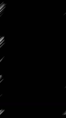 Siyah ve beyaz şekillerin soyut animasyonu