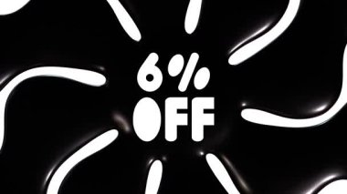 % 6 indirimli Siyah ve Beyaz Arkaplan Canlandırması