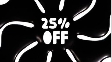 Siyah ve Beyaz Arkaplan Canlandırması ile% 25 indirimli