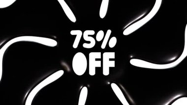 % 75 indirimli Siyah ve Beyaz Arkaplan Canlandırması