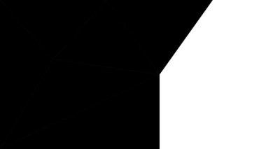 Soyut geometrik şekillerin katıksız kontrastla etkileşen siyah ve beyaz fotoğrafı.