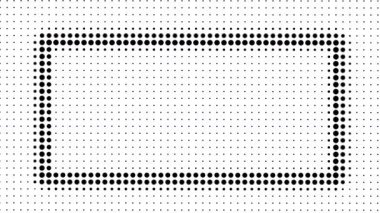 Yatay çizgileri olan eşit aralıklı noktaların siyah ve beyaz deseni