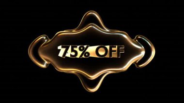 Satılık animasyon ve iş konseptinde% 75 indirim.