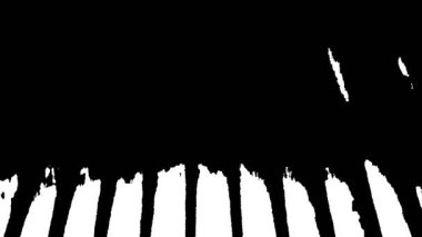 Siyah ve beyaz şekillerin soyut animasyonu