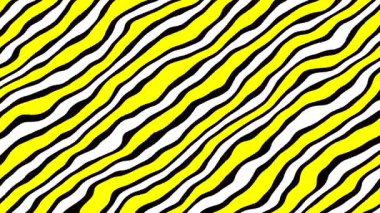 Kalın siyah çizgileri olan canlı sarı arkaplan.