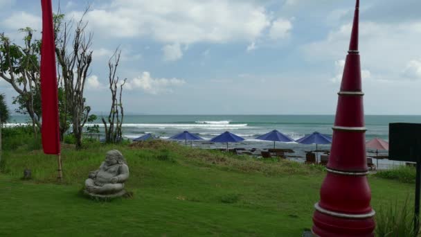 Oceano e praia. Bali. — Vídeo de Stock