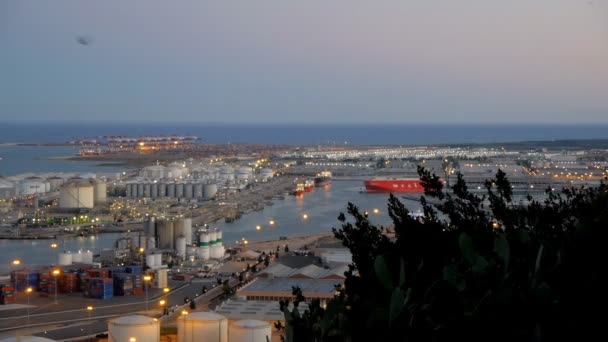 Вид з порту Барселони — стокове відео