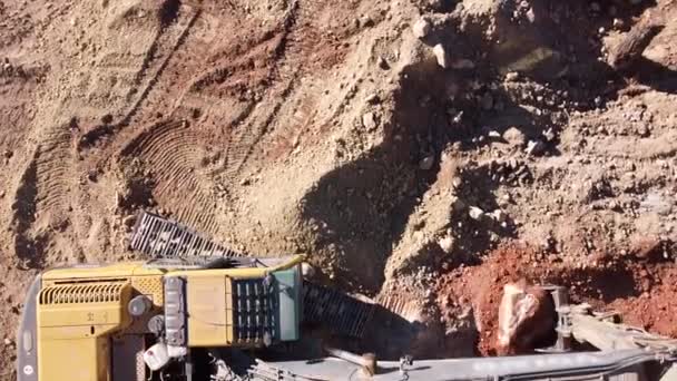 Proces vykopávek Země — Stock video
