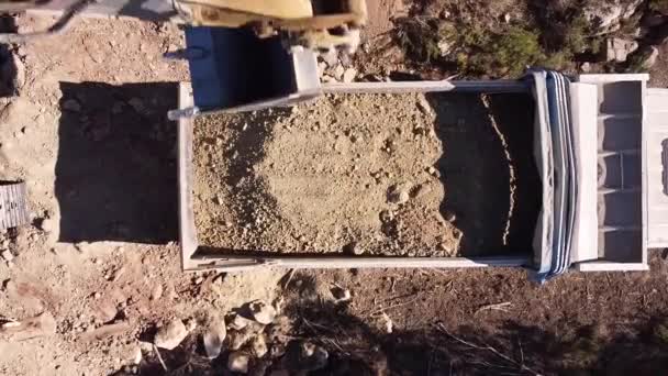 Proces vykopávek Země — Stock video