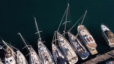 Yat limanının hava görüntüsü