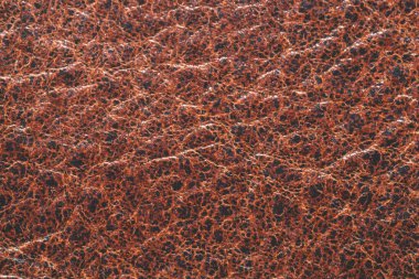 Kahverengi deri kaplama. kabataslak malzeme