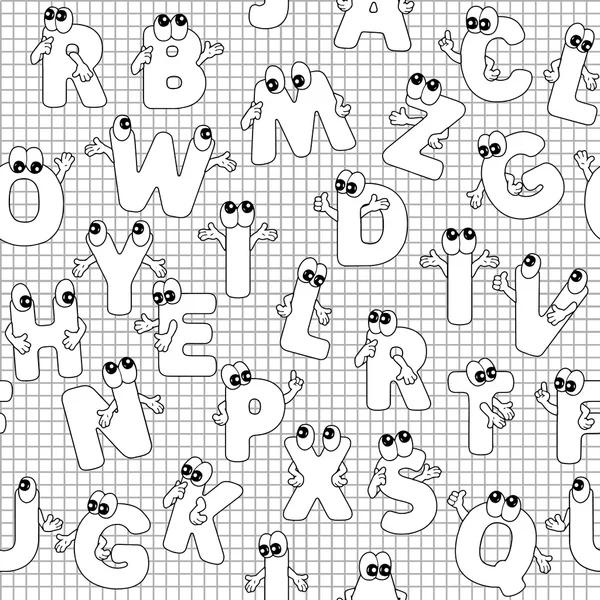 有趣的大写字母 — 图库矢量图片