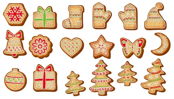 Рождественское печенье Украшение для новогоднего и рождественского дизайна — стоковое фото