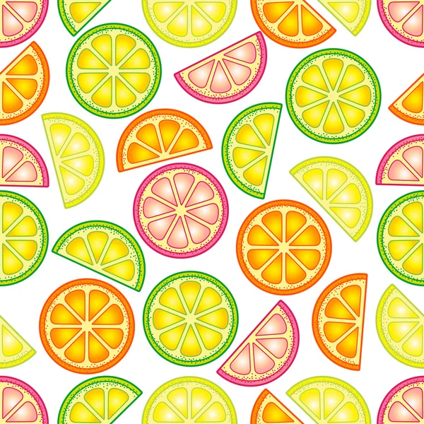 Yaz parlak vektör narenciye seamless modeli. Kumaş Tekstil tasarım