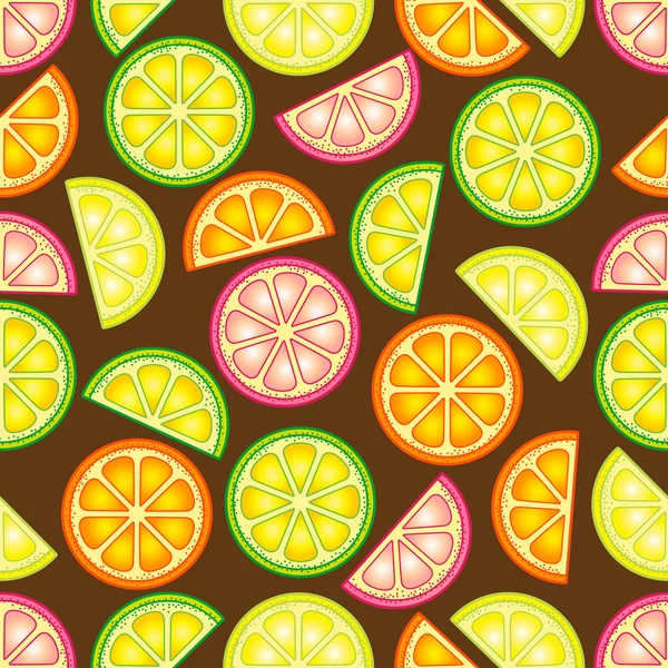 Yaz parlak vektör narenciye seamless modeli. Kumaş Tekstil tasarım
