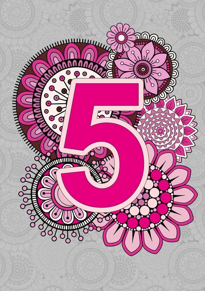 Download Fonts. Bright Numbers. Mandala and Flowers. Isolated ...
