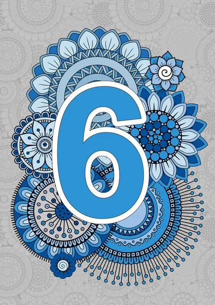 Download Fonts. Bright Numbers. Mandala and Flowers. Isolated ...