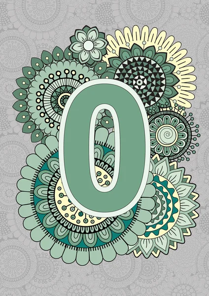 Download Fonts. Bright Numbers. Mandala and Flowers. Isolated ...